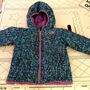 4T North Face Mossbud Reversible Jacket. Reversible.